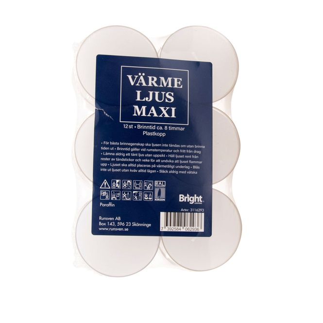 Huvudbild Värmeljus Stora 12-p